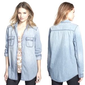BP Boyfriend Chambray Button Shirt
